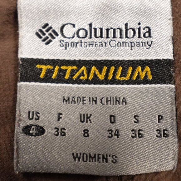 Columbia Titanium Hiking Skirt Skorts Women’s 4 Brown Outdoor Travel - Picture 2 of 10
